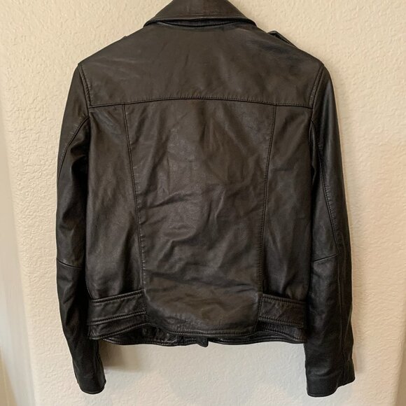 ALLSAINTS  Leather Biker Jacket (US/6) - Picture 6 of 6